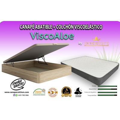 Canapé EGO y Colchón Viscoelástico ViscoAloe