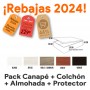 ¡Rebajas 2024! Pack Canapé + Colchón + Almohada + Protector