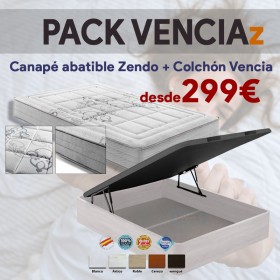 Pack Vencia Zendo: Canapé Abatible Zendo + Colchón Vencia