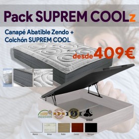 Pack Suprem Cool Zendo: Canapé Abatible Zendo + Colchón SUPREM COOL Fresh